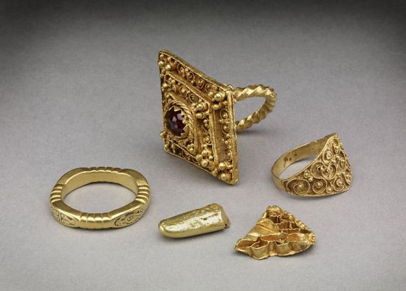 The sorts of rings that Hrothgar would give as gifts to Beowulf and the Geats.
