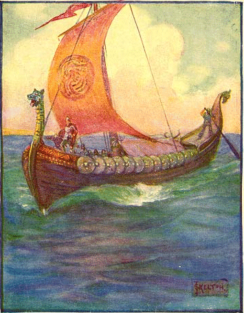 Beowulf and every Geat with him sail from Hrothgar to Hygelac.